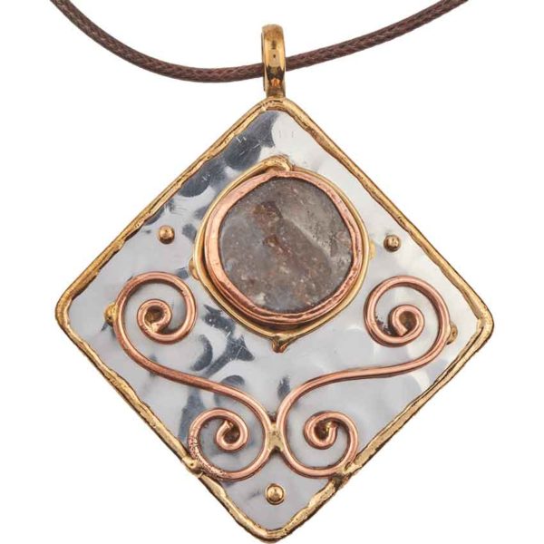Mixed Metal Scrollwork Necklace