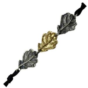 Brass and Antique Silver Oak Leaf Bracelet
