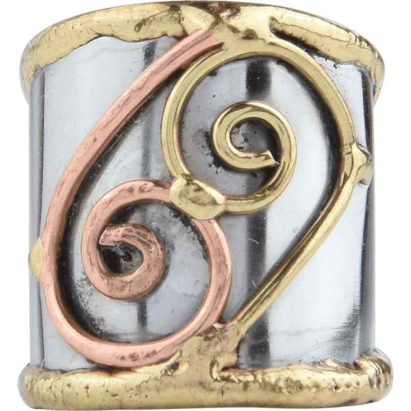 Wide Scroll Cuff Ring