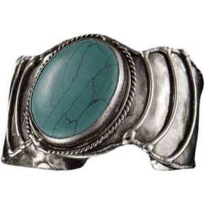 Antique Silver Turquoise Bracelet