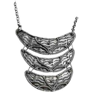 Antique Silver Three Tier Necklace
