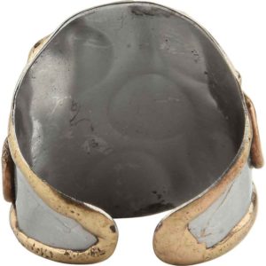 Mixed Metal Moonstone Cuff Ring