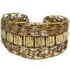 Woven Brass Cuff Bracelet
