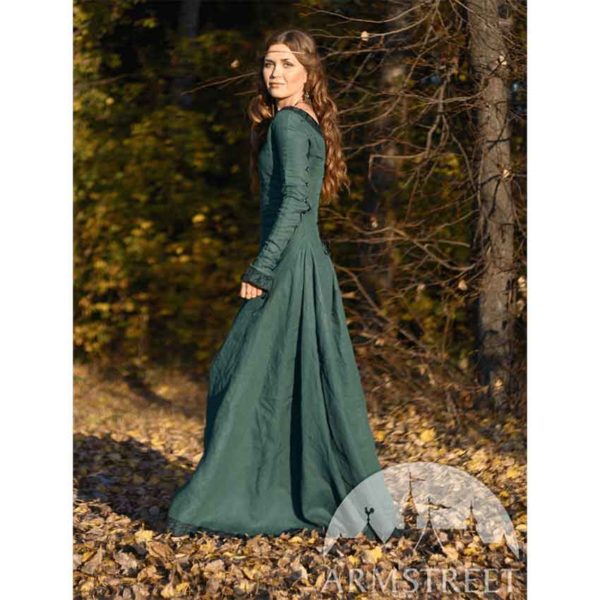 Autumn Princess Linen Dress