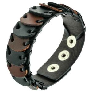 Scaled Medieval Leather Bracelet