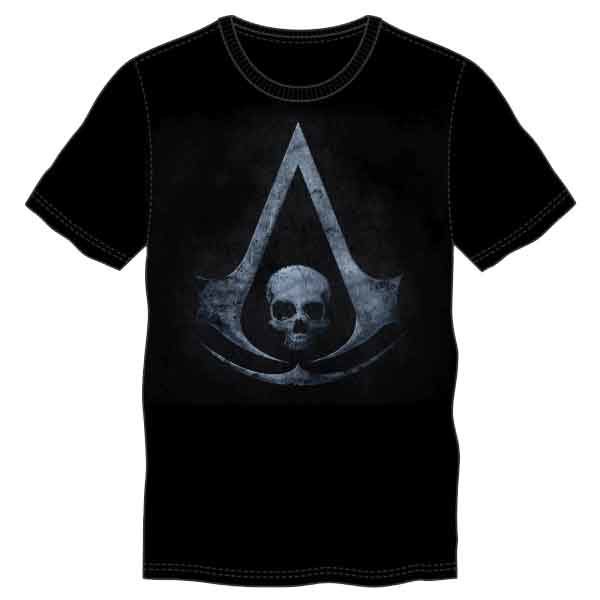 Black Assassin's Creed Logo T-Shirt