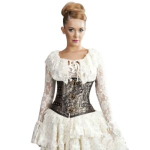 Gold King Brocade Underbust Corset