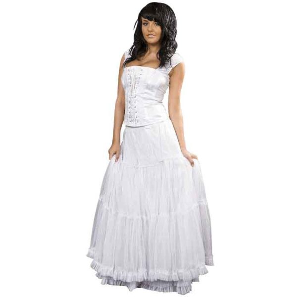 Rara White Victorian Skirt