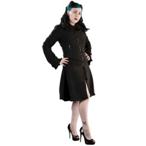 Fatal Lady Black Fleece Coat