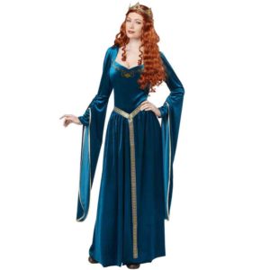 Womens Blue Lady Guinevere Costume