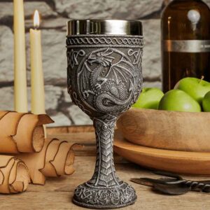 Celtic Dragon Wine Goblet