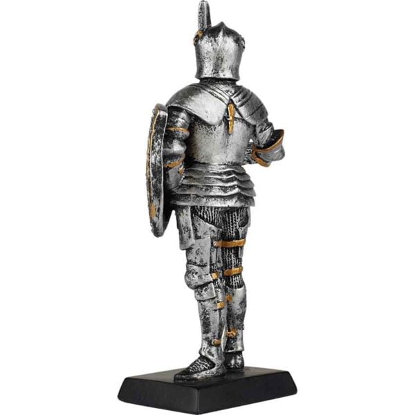 Medieval Knight with Sword Statue