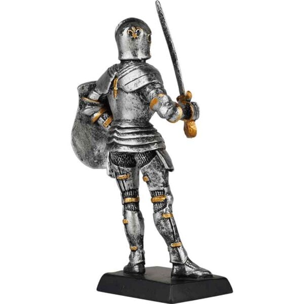 Medieval Knight with Sword Statue