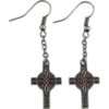 Celtic Cross Dangle Earrings