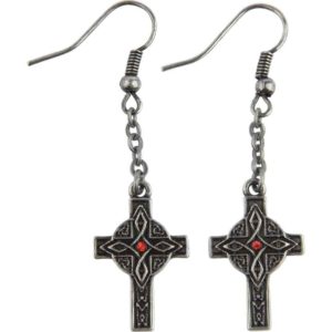 Celtic Cross Dangle Earrings