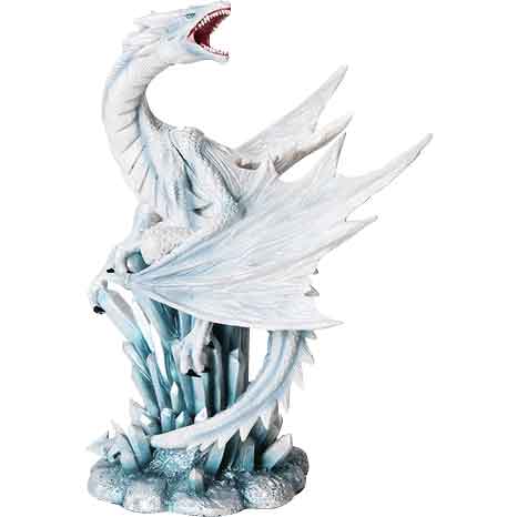 Ice Dragon on Crystal Statue