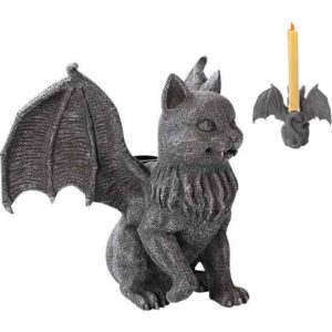 Vampire Cat Gargoyle Candle Holder