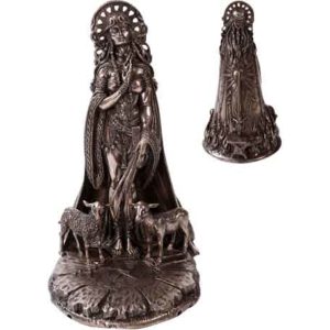 Bronze Celtic Goddess Brigid Statue