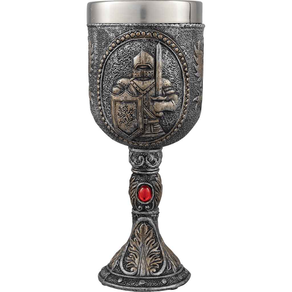 Medieval Knight Portrait Goblet