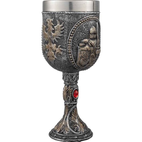 Medieval Knight Portrait Goblet