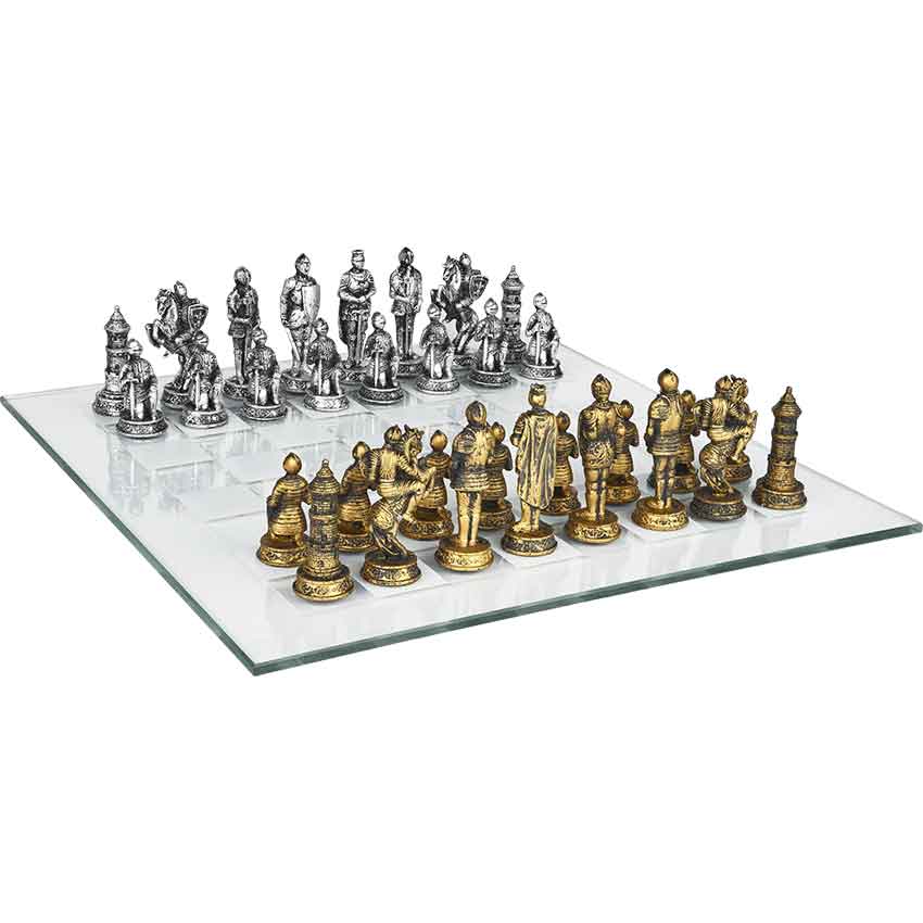 Renaissance Knight Chess Recreational Classic Strategy Game Set