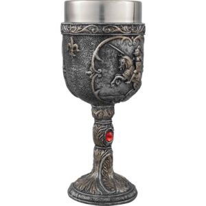 Battling Medieval Knight Goblet