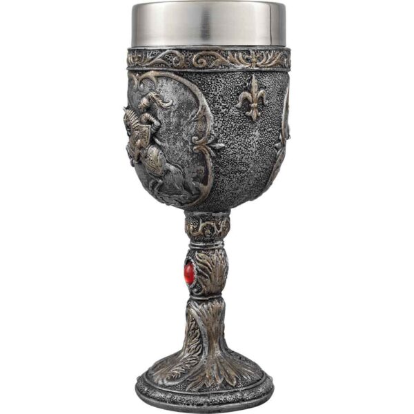 Battling Medieval Knight Goblet