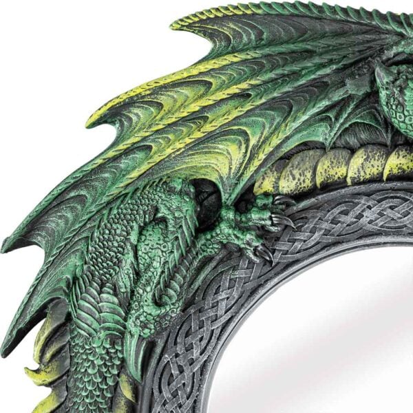 Green Dragon Wall Mirror