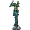 Jeweled Blue Dragon Statue