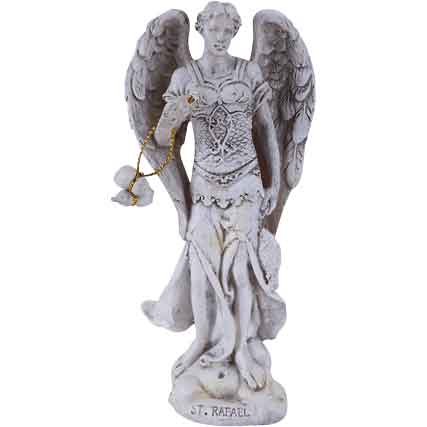 White Archangel Rafael the Healer Statue