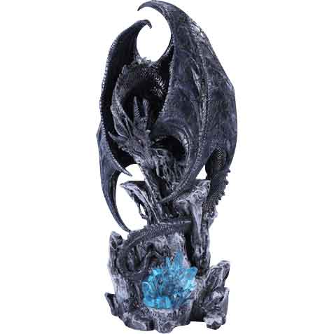 Morning Stretch LED Dragon Statue by Ruth Thompson