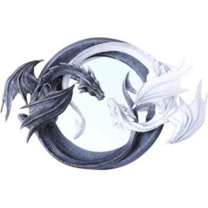 Yin Yang Dragon Mirror