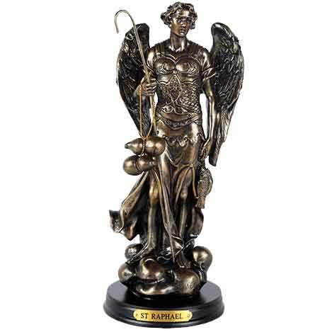 Archangel Raphael Travelers and Medical Workers Statue