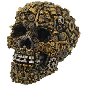 Steampunk Skull Statue