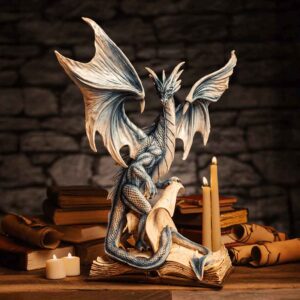 Dragon Spell Book Statue