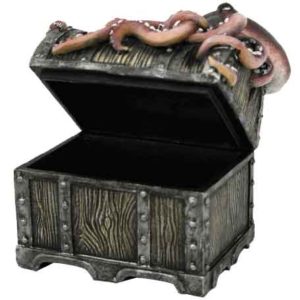 Octopus Pirate Chest Trinket Box