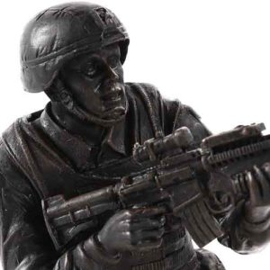 Soldier in Combat Statue