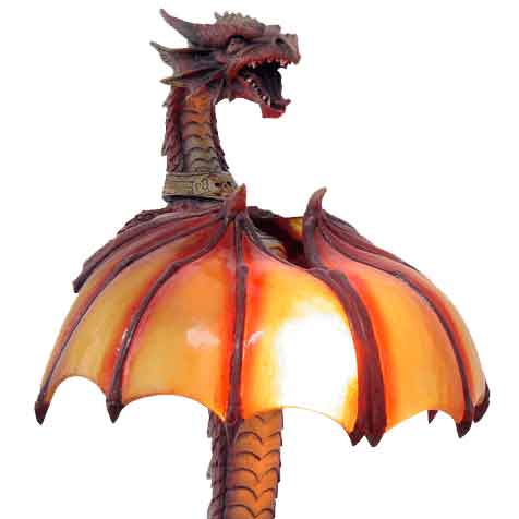 Red Dragon Lamp