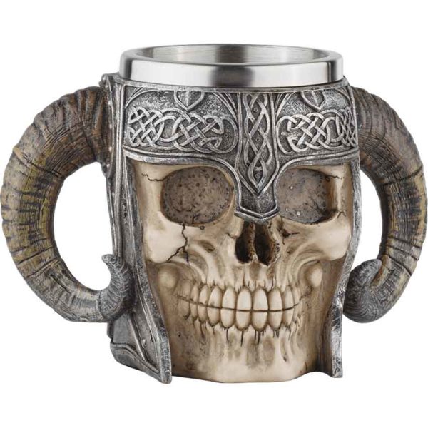 Viking Warrior Skull Helmet Tankard