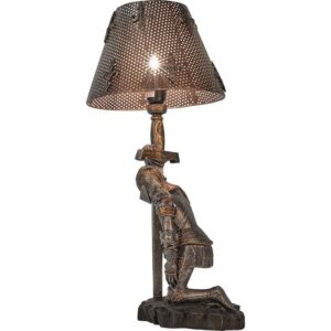 Medieval Kneeling Knight Table Lamp
