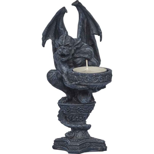 Squatting Gargoyle Tea Light Holder