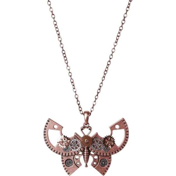 Gear Butterfly Necklace