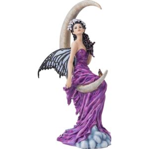 Amethyst Moon Fairy Statue