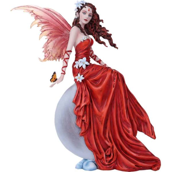 Crimson Lily Fairy Statue