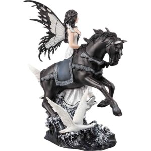 Swan Fairy with Horse Statue