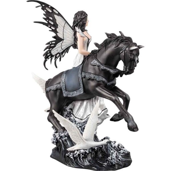Swan Fairy with Horse Statue