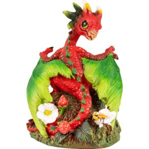 Strawberry Dragon Statue