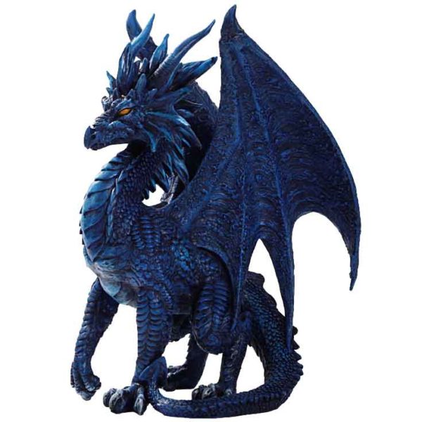 Blue Checkmate Dragon Statue