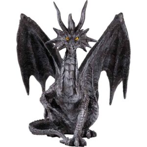 Black Checkmate Dragon Statue