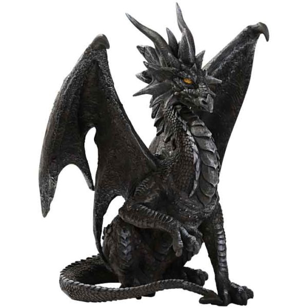 Black Checkmate Dragon Statue